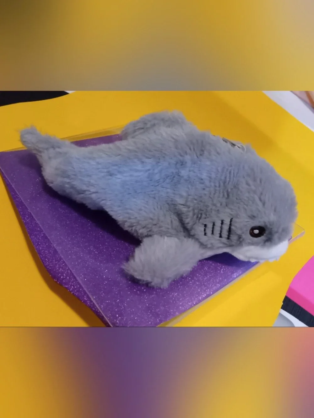 Makeup Bag - Soft And Fluffy Grey Shark